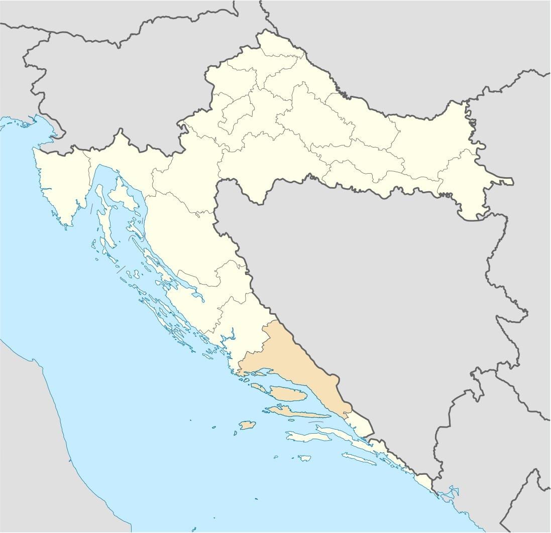 harta e dalmatia kroaci