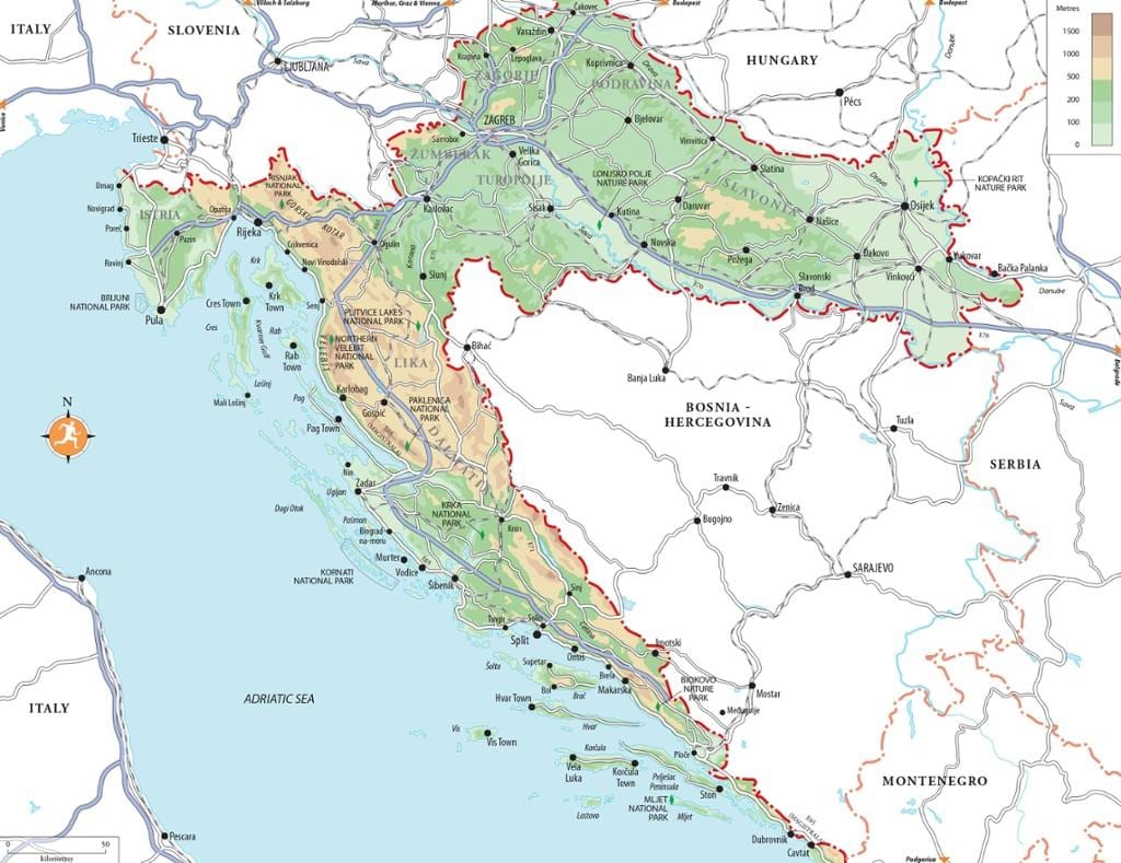 kroacia vendpushimet pushime hartë