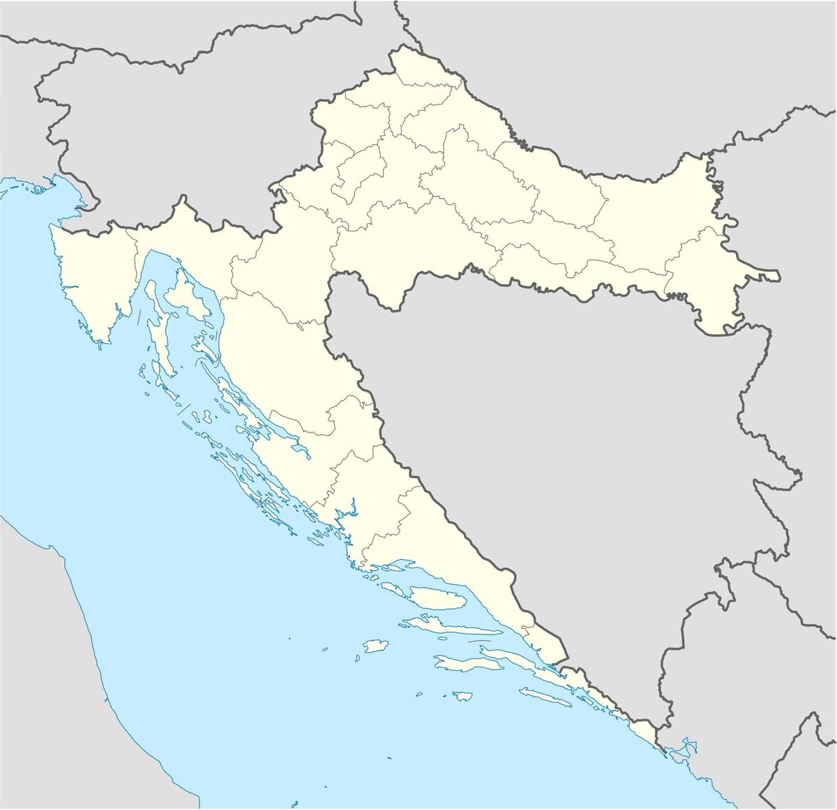 harta e kroacisë në linjë