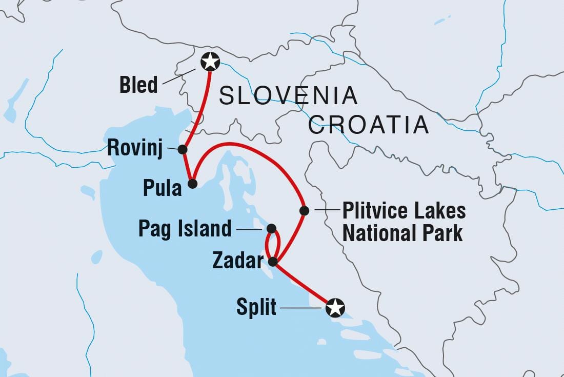 plitvice kroacia hartë