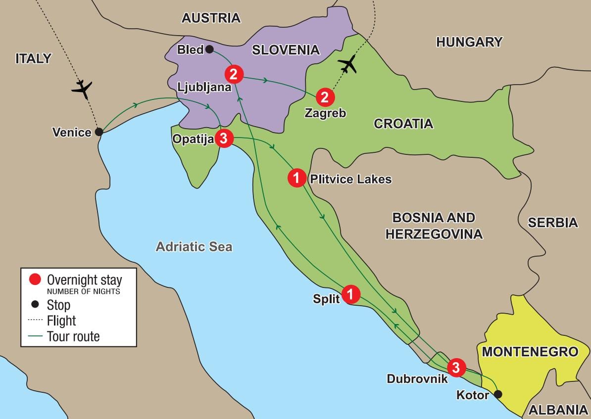 harta opatija kroaci