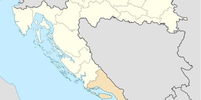 Harta e dalmatia kroaci 