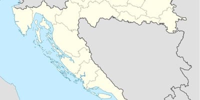 Kroacia hartë vendndodhjen e