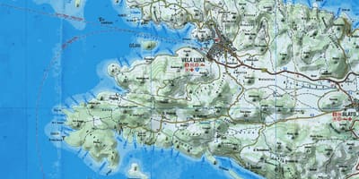 Harta e korcula kroaci