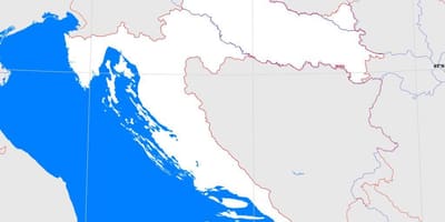 Kroacia hartën skicë