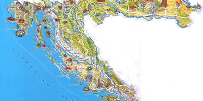 Kroacia tërheqjet hartë