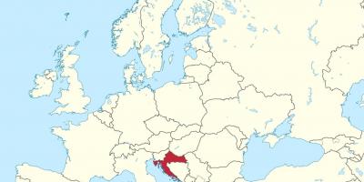 Kroacia në hartën e evropës