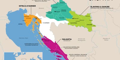 Harta e kroacisë punishtet e verës