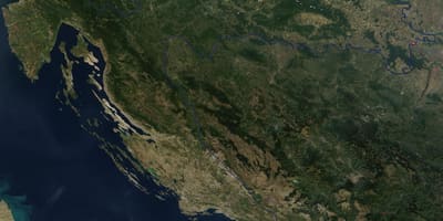 Harta e kroacisë satelitore