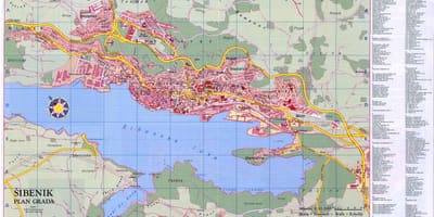 Harta e sibenik kroaci