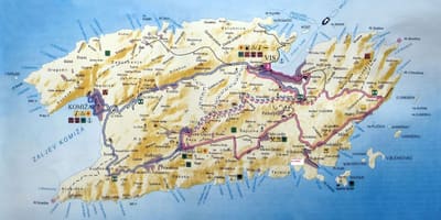 Harta vis të kroacisë