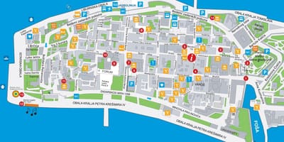 Harta e zadar të kroacisë
